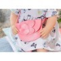 Baby Annabell Rochita cu fluturasi, sandale si gentuta pentru papusi 43 cm